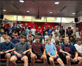 Campers in auditorium